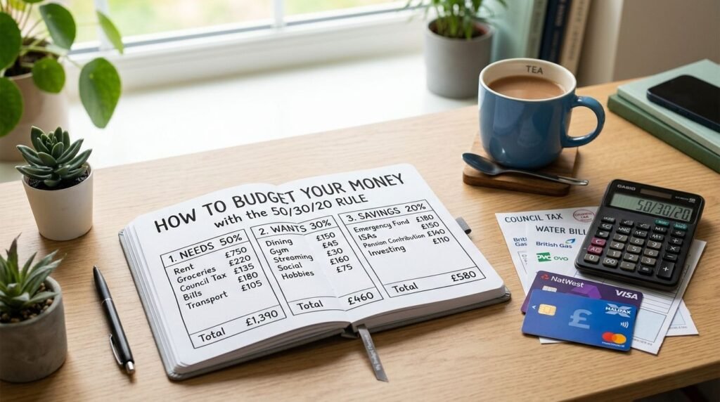 How to budget your money with the 50/30/20 rule (UK)